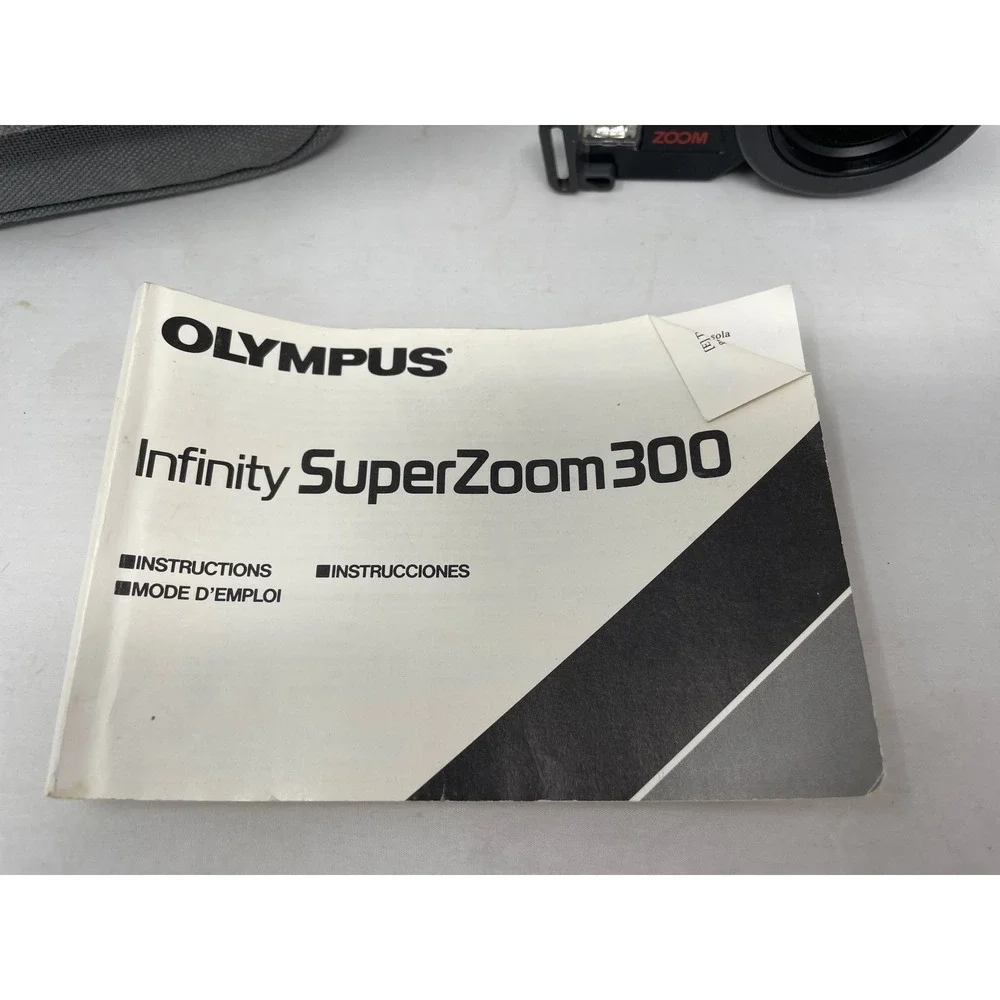 Olympus Infinity SuperZoom 300 35mm Film Camera‎ w/ Case & Instructions